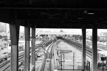 Belenzinho subway station in the morning of a weekday located in the east zone of the city of SÃ£o Paulo, Brazil.の写真素材