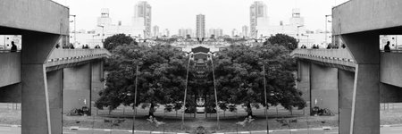 Belenzinho subway station in the morning of a weekday located in the east zone of the city of SÃ£o Paulo, Brazil.の写真素材