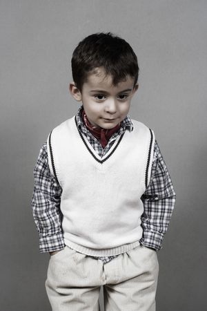 Portrait of a little boyの写真素材