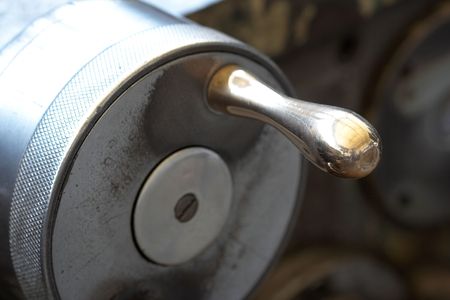 Close up of old machineryの写真素材