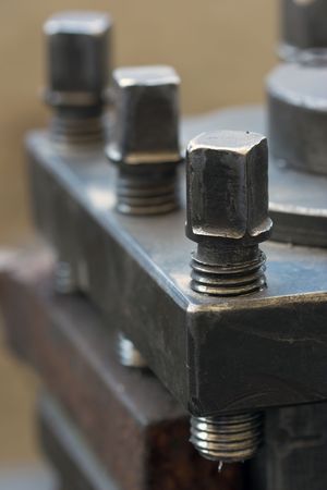 vintage machinery part close up