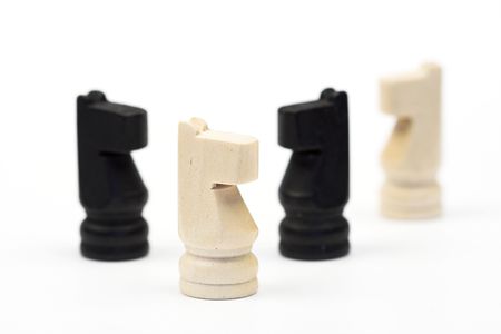  chess-man over white ,shallow dof
の写真素材