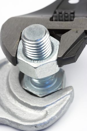  bolt and wrench close up shallow dof
の写真素材