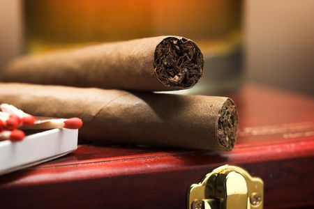 cigars, close up shallow dof