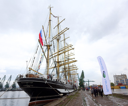 VARNA, BULGARIA-  APRIL 30 2014: SCF Black Sea Tall Ships Regatta.のeditorial素材