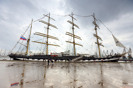 VARNA, BULGARIA-  APRIL 30 2014: SCF Black Sea Tall Ships Regatta.