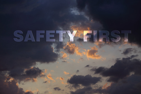 safety in the first placeの写真素材