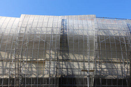 steel glass curved structure exteriorの写真素材