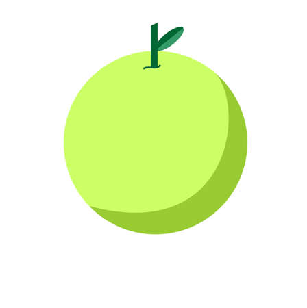 Illustration Vector Graphic of Green Apple is perfect for flavour graphic in food industry such as fruit industry and etc.のイラスト素材
