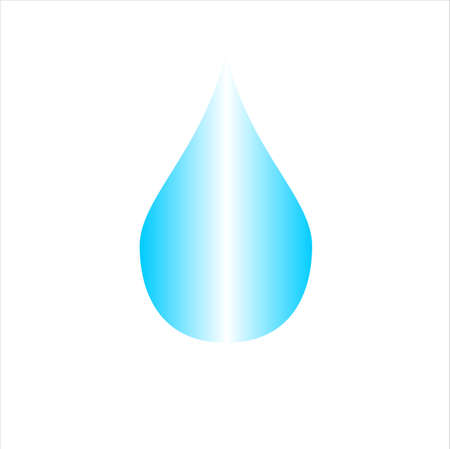 Illustration Vector Graphic of Water Drop, it can as a water drop icon or symbol and perfect for nature industry, mineral water industry and etc.のイラスト素材