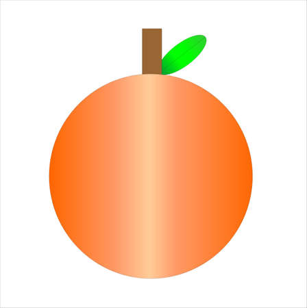 Illustration Vector Graphic of Orange Fruit is perfect for flavour graphic in food industry such as fruit industry and etc.のイラスト素材