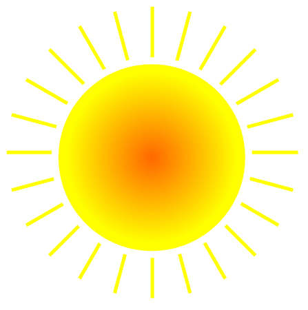 Illustration Vector Graphic of Sun is perfect for many industries such as power and energy industry, nature industry, or cartoon industry and etc.の写真素材