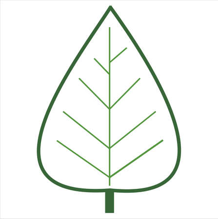 Illustration Vector Graphic of leaf or tree icon is perfect for many industries such as environment industry, nature industry, or cartoon industry and etc.の写真素材
