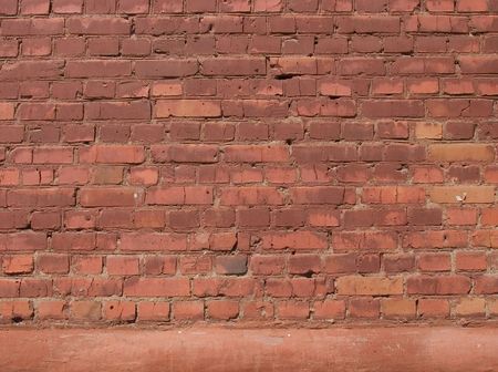 red brick wall textureの写真素材