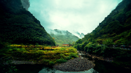 Xiangxi sceneryのeditorial素材