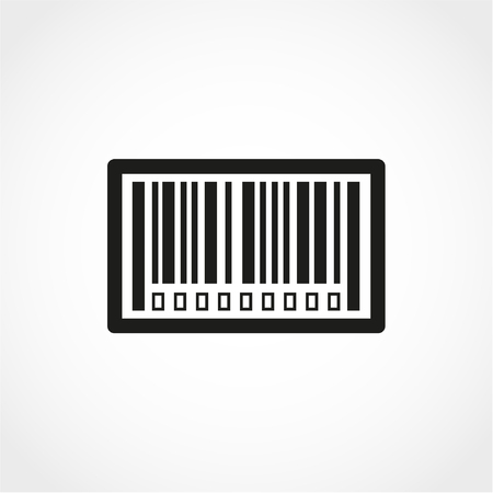 Bar code Icon Isolated on White Backgroundのイラスト素材
