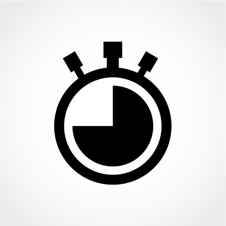 Watch Icon Isolated on White Backgroundのイラスト素材