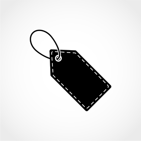 Price tag Icon Isolated on White Backgroundのイラスト素材