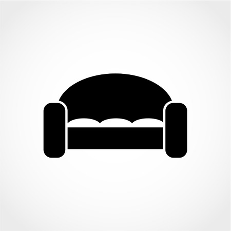 Sofa Icon Isolated on White Backgroundのイラスト素材