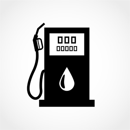 Gas station sign Icon Isolated on White Backgroundのイラスト素材