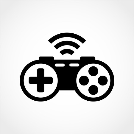 Game controller Icon Isolated on White Backgroundのイラスト素材