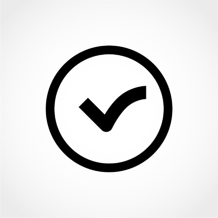 Check mark Icon Isolated on White Backgroundのイラスト素材