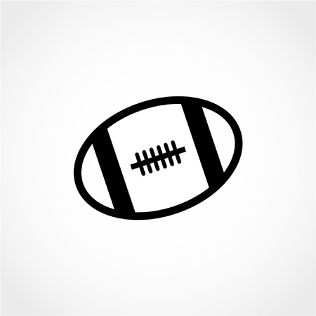 American football ball Icon Isolated on White Backgroundのイラスト素材