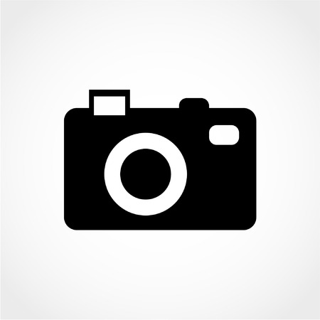 Camera Icon Isolated on White Backgroundのイラスト素材