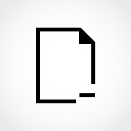 Document Icon Isolated on White Backgroundのイラスト素材