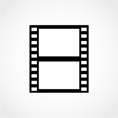Film Icon Isolated on White Backgroundのイラスト素材