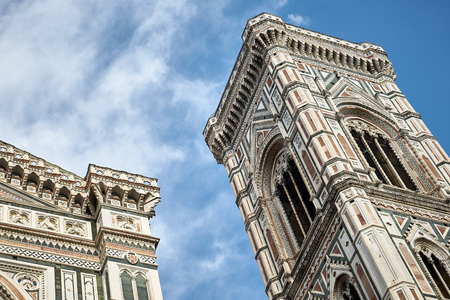 Florence Cathedral Santa Maria del Fiore sunrise view, Tuscany, Italyの写真素材