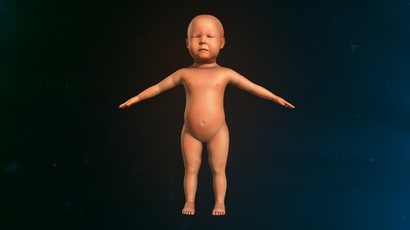 Jaundice in the new bornの写真素材