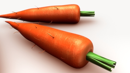 Carrot frontの写真素材