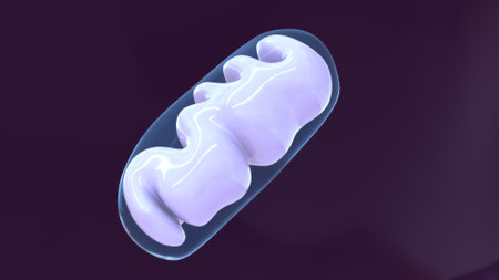 Digital illustration of tooth in digital color background. Dentistry concept.