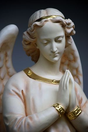 Angel in pray and peace の写真素材