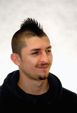  Man with spiked Mohawk.の写真素材