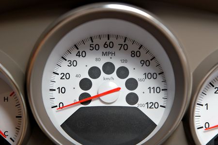   Dashboard of modern carの写真素材