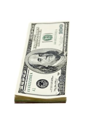Stack of money .US dollarsの写真素材