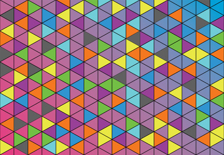 Abstract retro pattern of geometric shapes.black white polygon.のイラスト素材