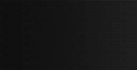 Black metal texture steel background.Perforated sheet metal.ark black Geometric grid background.のイラスト素材