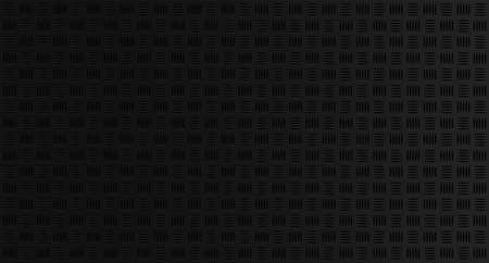 Industrial metal plate with non slip diamond surface, Black Checker plates pattern background texture.のイラスト素材