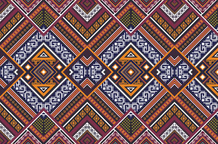 Geometric ethnic pattern vector background. seamless pattern traditional, Design for background,...