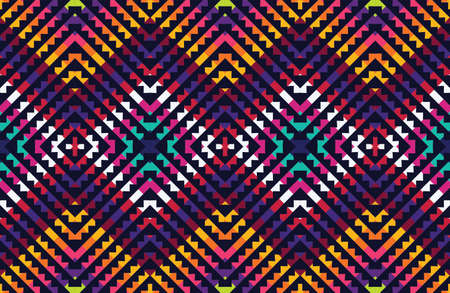 Geometric ethnic pattern vector background. seamless pattern traditional,Design for background,...