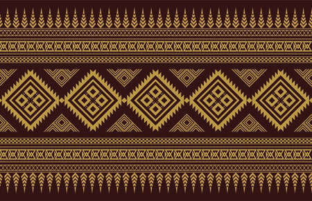 Ethnic pattern vector background. seamless pattern traditional, Design for background, wallpaper, Batik, fabric, carpet, clothing, wrapping, and textile.ethnic pattern Vector illustration.の写真素材