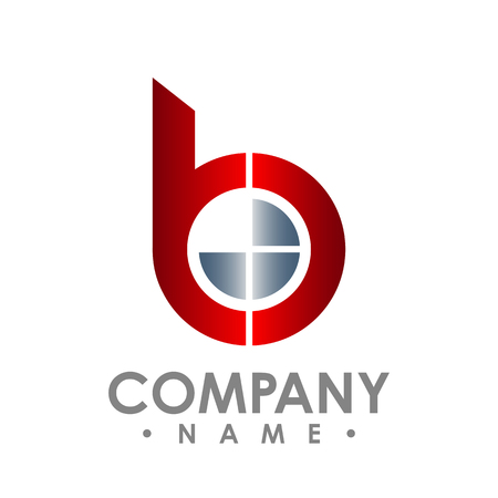 Letter B icon. Technology Smart logo, computer and data related business, hi-tech and innovative, electronicのイラスト素材