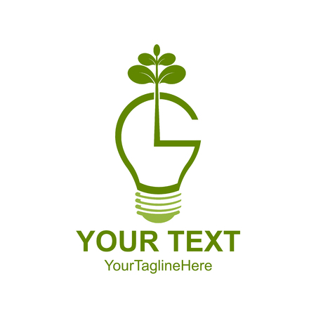 Save Energy eco concept icon for green ecology environment protection and nature saving or conservation. Vector isolated symbol of light lamp bulb and green leaf for electricity technologyのイラスト素材