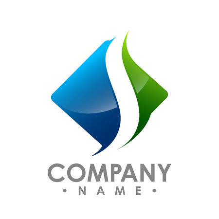 square chiropractic spine logo design vector anatomy logoのイラスト素材