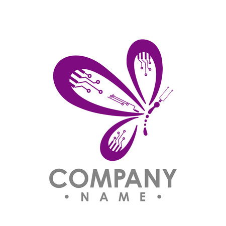 Butterfly icon vector in modern flat style for web, graphic and mobile design. Butterfly icon vector isolated on white backgroundのイラスト素材