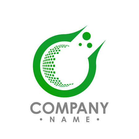 Logo and business card template for creative studio, Medical, Chemical, Science, Lab, Laboratory equipment vector logo.のイラスト素材