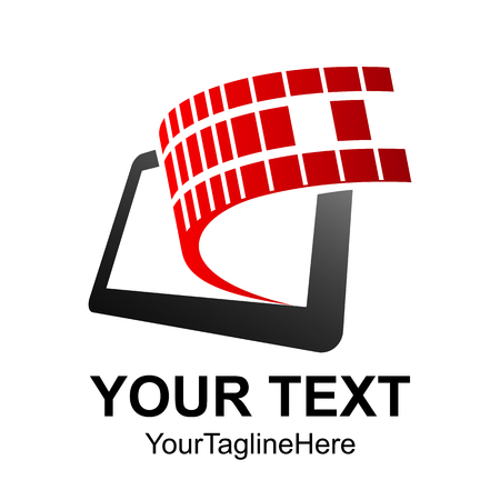 Mobile Phone App Center Logo Design Template Vectorのイラスト素材